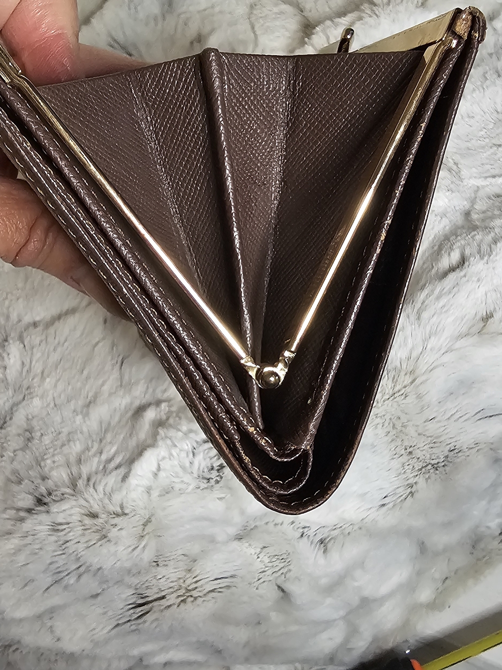 Burberry Beige and Brown Plaid Compact Kiss Wallet - Picture 12 of 14